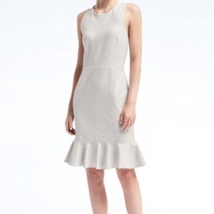 Banana Republic Heather Gray CrossBack Ponce Dress